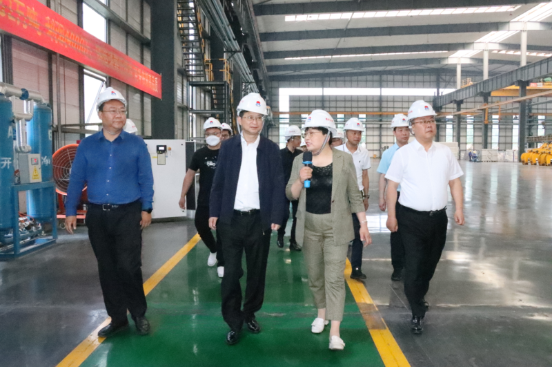 貴陽市政協(xié)副主席、清鎮(zhèn)市委書記付濤一行到明泰鋁業(yè)考察